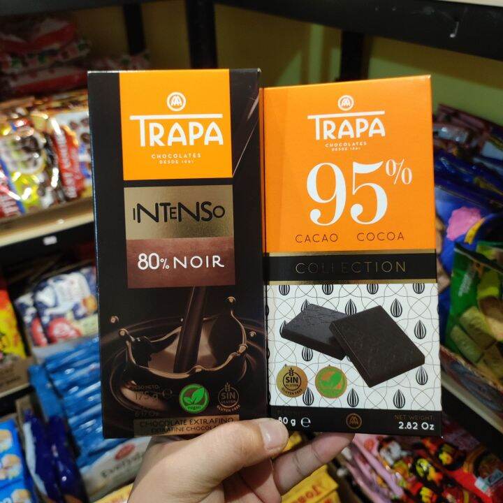 Trapa Dark Chocolate 80% and 95% | Lazada PH