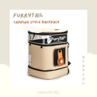 พร้อมส่ง FurryTail Camping Style Cat Backpack ? กระเป๋าเป้แมวสไตล์แคมป์ ⛺️  ไซส์ใหญ่นอนสบาย กระเป๋าแมว เป้แมว กระเป๋าเป้ แมว