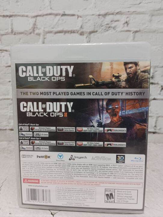 แผ่นเกมส์ps3-combo-pack-call-of-duty-black-ops-amp-call-of-duty-black-opsii-มือหนึ่ง