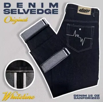 Jual bahan hot sale denim selvedge