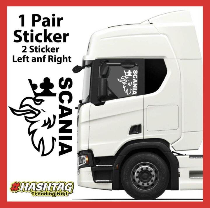 [BEST SELLER] Scania Sticker for lory side window, Scania Sticker | Lazada