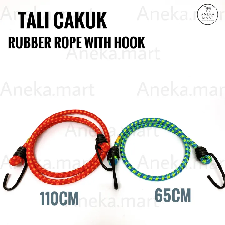 Tali Cakuk/ Tali Ikat Barang /Tali Getah /Elastic Rope with hooks ...