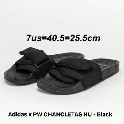 รองเท้าแตะ Adidas x PHARRELL WILLIAMS CHANCLETAS HU สีดำ ของแท้💯% จาก Shop