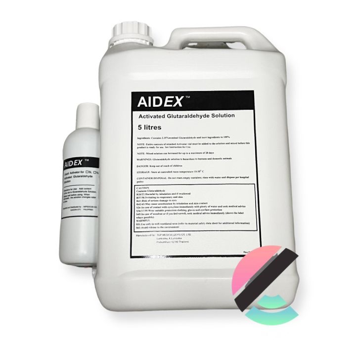 5 Liters AIDEX Activated Glutaraldehyde Solution (Cidex) Sterilizing