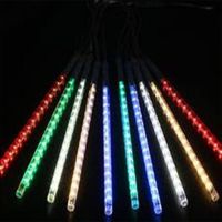 LED ฝนดาวตก ไฟสุ่มสี 10เส้น กันน้ำ ชนิด ต่อเอง