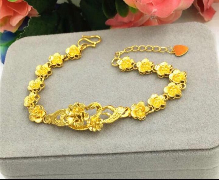 Lắc tay hoa mai mạ vàng 24k cực đẹp | Lazada.vn