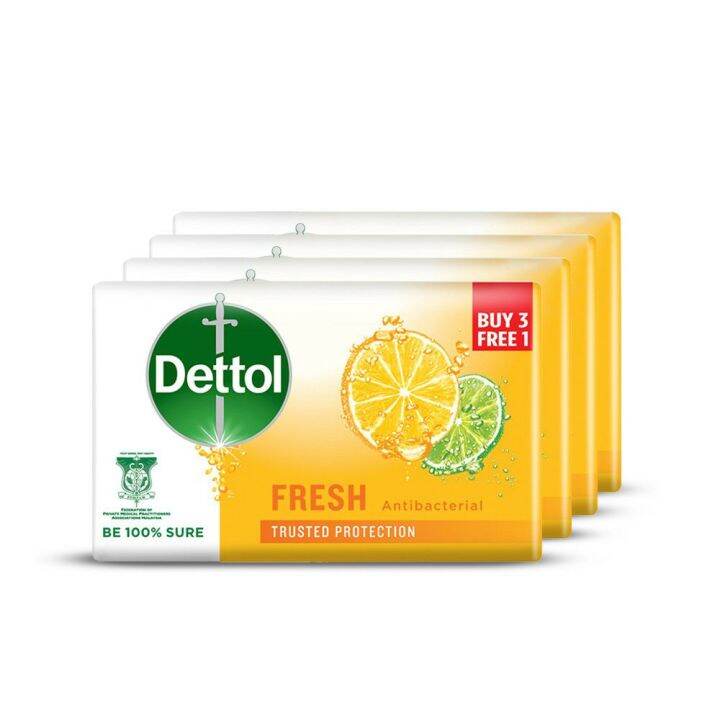 Dettol Fresh Bar Soap 4x100g Lazada 4239