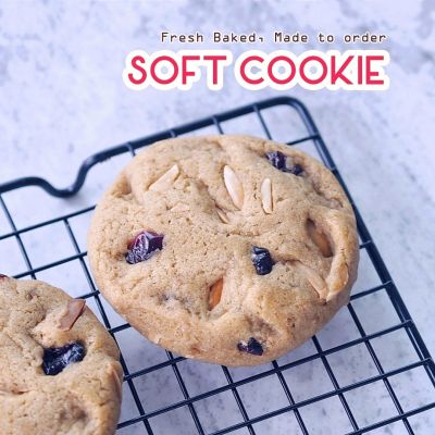 🍪 คุกกี้นิ่ม อัลมอนด์แครนเบอร์รี่ premium soft cookies classic almond and cranberry