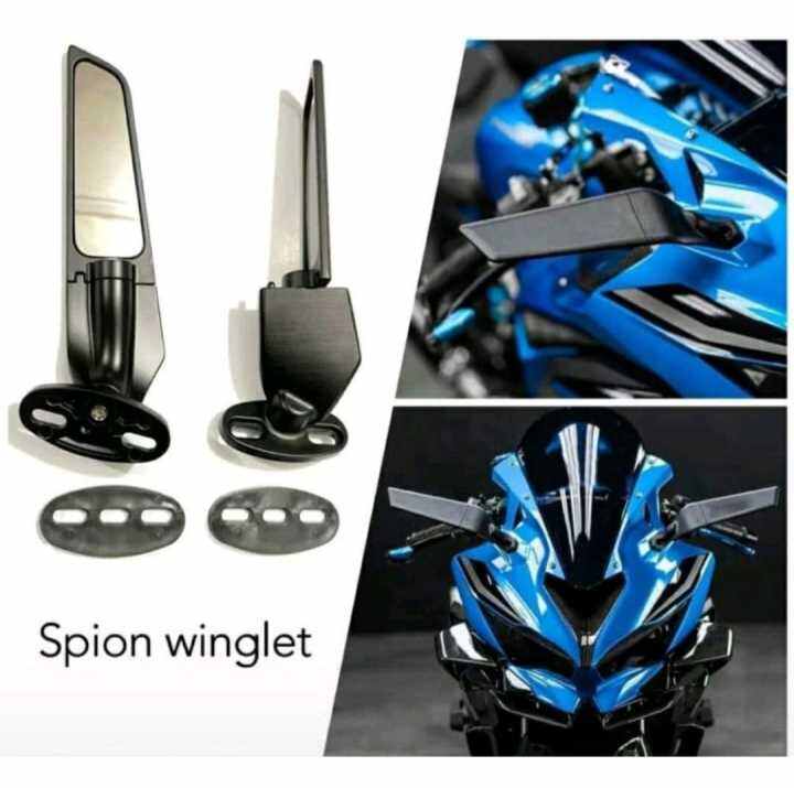 SPION STEALTH WINGLET FULL CNC BREKET DI FAIRING KAWASAKI NINJA ZX 10 R NMAX PCX Lazada Indonesia