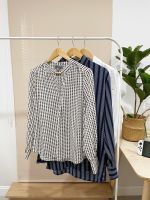 [2nd hand] PRIMARK เสื้อเบลาส์ลาย houndstooth