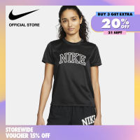 Nike Dri-FIT Womens Swoosh Short-Sleeve Running Top - Black