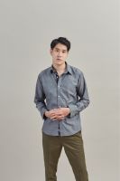 Classic chambray shirt in grey