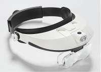 แว่นขยายสวมหัว พร้อมไฟ LED 2 LED Headband Illuminating Magnifier รุ่น MG81001-G