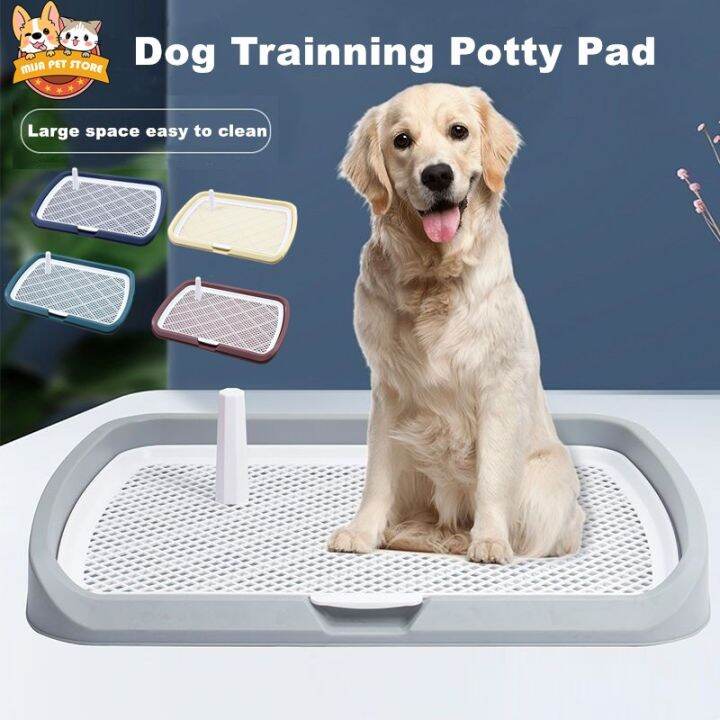 Dog Toilet With Column Removable Pet Toilet Dog Training Potty Pad