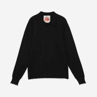 Polo distressed knit L/S