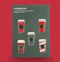 Starbucks Holiday Pin Set แท้💯