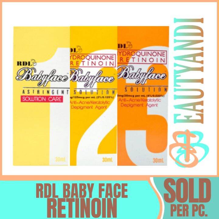 RDL Baby Face Solution 30ml 1, 2, 3 Lazada PH