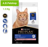 PRO PLAN Adult 7+ Salmon &amp; Tuna Formula อาหารแมวโต อายุ 7 ปีขึ้นไป สูตรปลาแซลมอนและทูน่า 1.5 Kg.