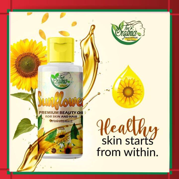 SUNFLOWER OIL FOR SKIN AND HAIR (60 ml) TINS ORGANIC Lazada PH