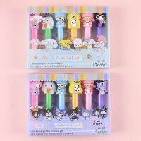 ปากกาไฮไลต์ Sanrio ด้ามมีตัวการ์ตูนยาง มีทั้งหมด 6 ด้าม 12 สี น่ารักมาก (รหัส HLL-065)