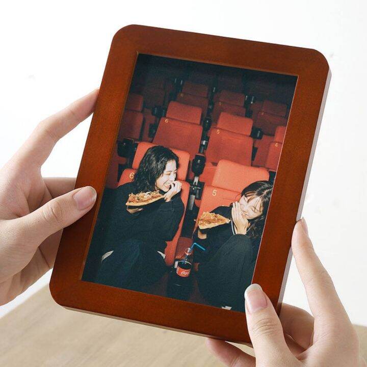 Solid Wood Round Corner Picture Frame 5R 6R 8R A4 Photo Frame with