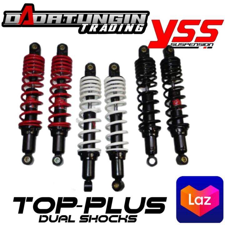 YSS TopPlus 320mm/340mm Dual Shocks For Honda XRM/WAVE/TMX Suzuki Smash/Shogun/Raider J Lazada PH