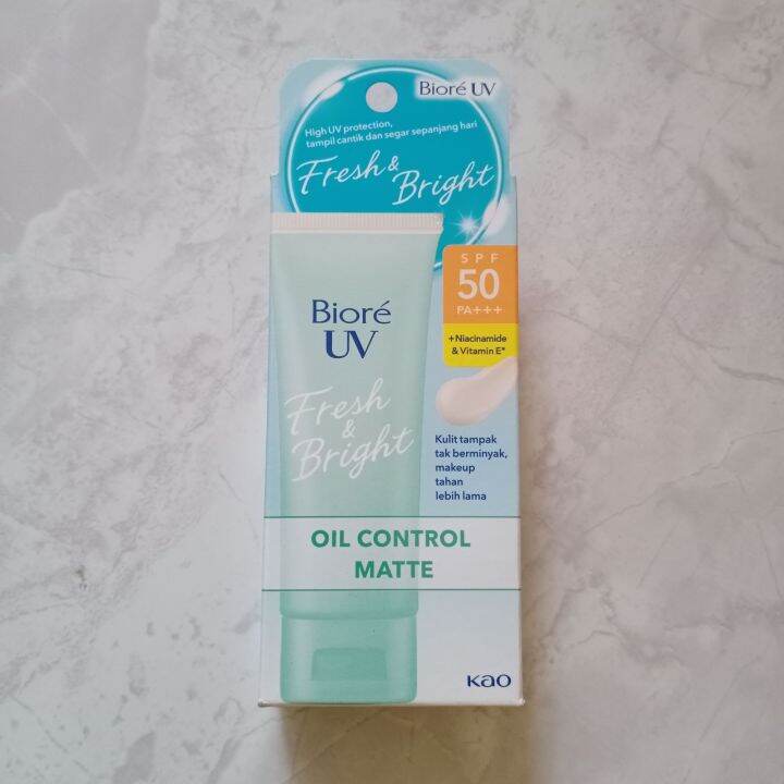 Biore UV Fresh & Bright Sunscreen SPF 50 PA+++ 30gr | Lazada Indonesia