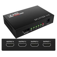 hdmi splitter เข้า1ออก4จอ FULL HD 3D 1080p เวอร์ชั่น1.4adapter power