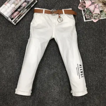 White skinny sales capri jeans