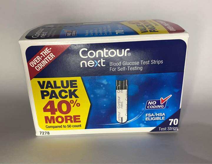 [Authentic] Contour Next Test Strips 70 strips (March 2024 expiration