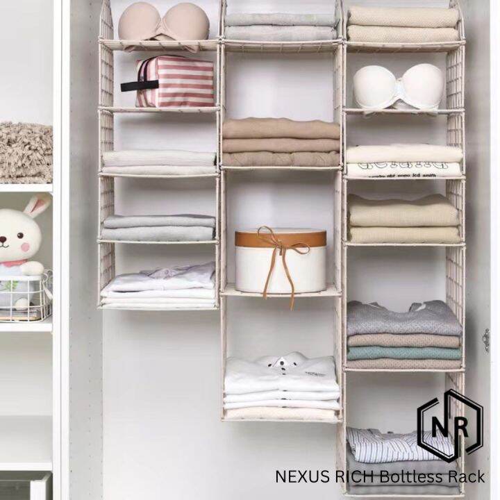 NEXUS DIY Clothes Hanger Organizers Wardrobe Multiple Level Cupboard