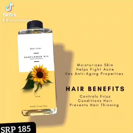 Buy 1 take 1 100ml Sunflower Seed Oil Pure Cold Pressed Body Oil for