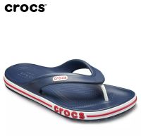 รองเท้าเผื่อสุขภาพ Crocs Bayaband Flip รองเท้าแบบแตะหนีบสีกรม รองเท้าชาย รองเท้าหญิง M4----M11  รองเท้าแตะ กำลังฮีด ทันสมัยสุดๆ