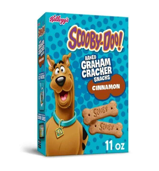 Kellogg's ScoobyDoo Baked Graham Cracker Snacks Cinnamon 11oz (311g