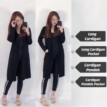 Cardigan labuh clearance