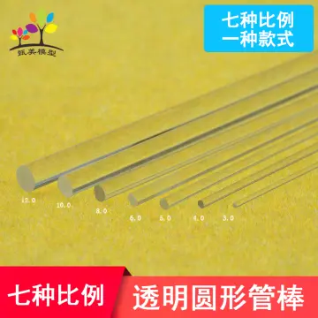 1/5/10pcs Clear Acrylic Rod 1mm-20mm Diameter x100/200/250/300mm Long Round  Perspex Solid Bar 