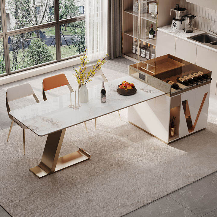 Accessible Luxury HighEnd 2022 Hot Rock Plate Island Table