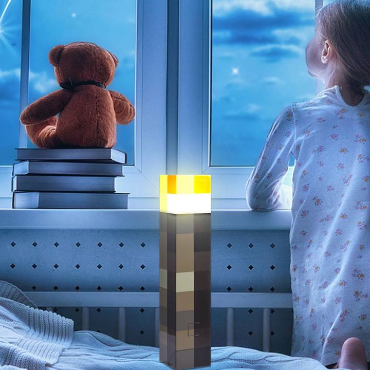 salut Taxpayer Indvandring Rechargeable Minecraft Lamp Light Up Torch Kids Toys Acoustic induction  Bedroom Night Light minecraft Torch Flashlight | Lazada PH