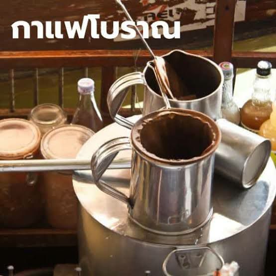 ผงกาแฟโบราณตลาดน้ำอัมพวาตราดอกบัว จากโรงคั่วกาแฟในตำนานเก่าแก่กว่า 80 ปี