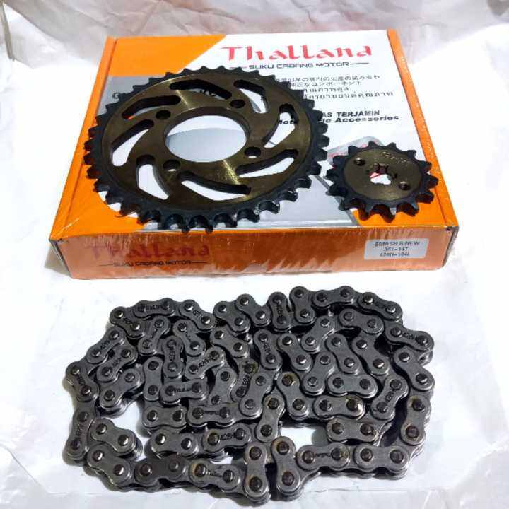 Thalland Rthc Gear Gir Set Paket Chain Kit Suzuki Smash R New Shogun