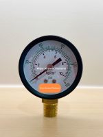 เกจวัดแรงดัน ขนาดหน้าปัด 2นิ้ว เกลียวออกล่างทองเหลือง 1/4  Pressure Gauge เกย์วัดแรงดัน