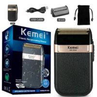 Kemei KM-2024 เครื่องโกนหนวดแบบชาร์จไฟไร้สาย ใบมีดคู่