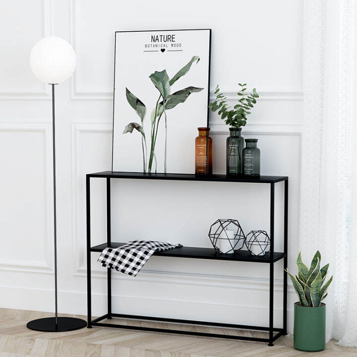 Scandinavian Wrought Iron Console Tables Modern Minimalist Console ...