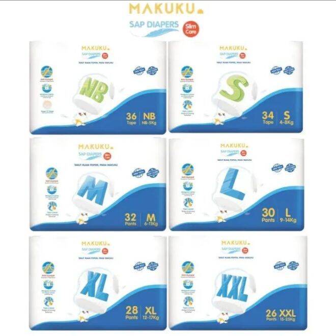 Makuku Sap Diapers Slim Care | Lazada Indonesia