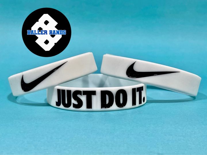 Nike Black White Bracelet Oreo Baller band rubber bracelet wristband 2-PACK  | eBay