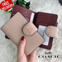 กระเป๋าสตางค์ COACH 6390 MEDIUM CORNER ZIP WALLET[TAUPE]