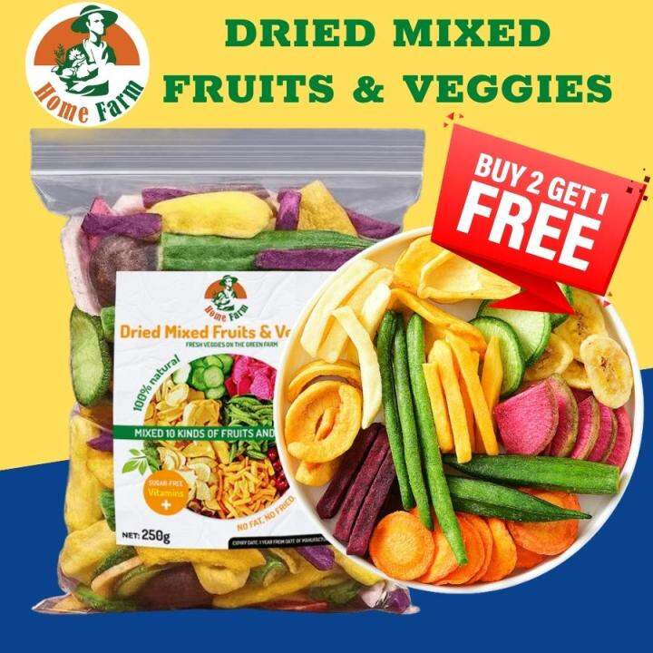 HOMEFARM Dried Mixed Fruits And Veggie Chips Dried Vegetables Snack Mix