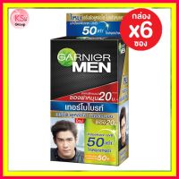 ( 6 ซอง) garnier men  turbobright spotless serum การ์นิเย่ เมน เทอร์โบ ไบรท์ SPF50+