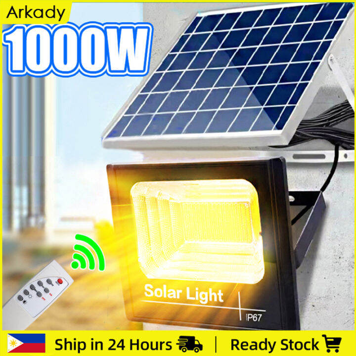 【5 Years Warranty】 Arkady 1000W Solar Light Outdoor Waterproof Warm