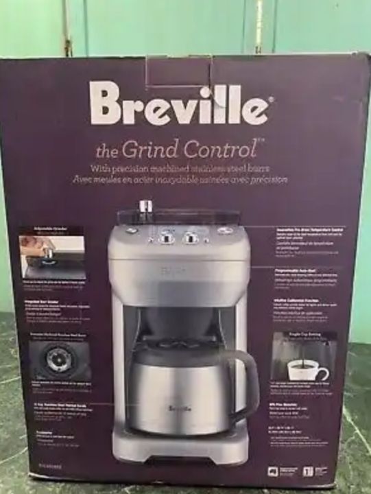 Breville Grind Control Coffee Maker Brushed Stainless Steel BDC650BSS ...